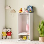 낮은 어린이옷장 오픈형 우드 수납장 아이방 옷걸이행거 정리장 H6171 : 구스상회