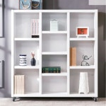 이동식 낮은 책꽂이장 공부방 바퀴달린 책장 서재용 오픈선반장 H6274 : 구스상회