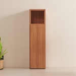 긴도어 4단 틈새책장 깔끔한 수납장 거실 안방 슬림한 선반가구 H6867 : 구스상회