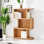 세련된 3단 거실책꽂이 장식장가구 오픈형 우드선반 책장가구 H6131 견고한 : 구스상회