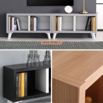 튼튼한 우드 거실 선반형책꽂이 북선반 깔끔한 낮은 미니책장 H6210 견고한 : 구스상회