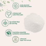 몸에 좋습니다 마이크로 인그리디언츠 바이탈리티 파이버 파우더 1파운드  소화 및 장 건강 지원 천연 프리바이오틱스  수용성 소화 용이  무향... 