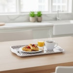 카페 디저트 손잡이 쟁반 음식점 서빙 트레이 : 스토어반디