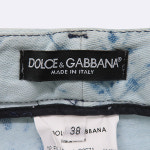 D&G(돌체&가바나) G8571 은장 로고 장식 연청 여성용 데님 팬츠 : 스미스마켓