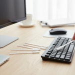 좁은틈새 청소 브러쉬 키보드 가스레인지 틈새먼지 제거 입 : 스토어반디