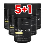 [5+1] 스포츠리서치 비타민K2 식물유래 100mcg 120정 : 웰스히어로