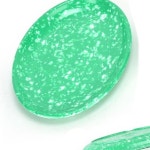 분식그릇 멜라민 쑥색 타원접시 중 개인접시 : mypath07