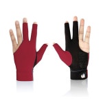 오픈형 당구 장갑 남성용 왼손 세손가락 미끄럼방지 고탄력 포켓볼 레드 : 글로벌 인사이트