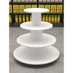 원형 진열대 선반 우드 편의점 베이커리 디피 매대 전시대 : 그릭랩 01