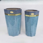 인테리어화분 무광 세라믹 마름모 머니 도자기 디자인 화이트 스타(쟁반) : 유스토리원주식회사