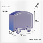 화단 야외 이쁜 화분 울타리 상점 외부 배치 분리대 유치원 용 조경 플라스틱 도자기 사각  스타일 A 화분 : 로엔ILOEN
