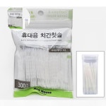 칫솔 덴탈 치간 300p 제거 치실 케이스 음식물 새트 : 워니24