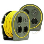 늘셋 캠핑릴선 라운드탭 캠핑릴선 멀티탭 3구 USB 2포트 10M 카키 연장릴 전기연장 : 늘셋