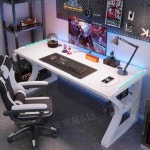 2인용 게이밍책상 컴퓨터 컴퓨터책상 데스크탑 pc방 : 주식회사리빙온