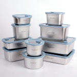 레벤호프 뉴글라스 316 스텐 찬통 10종 무연마 밀폐 반찬통 냉동 인덕션 용기 다용도 : 유니온코드