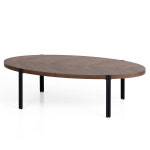 라엘 타원 소파 테이블 쇼파 거실 낮은 쇼파 테이블 좌식 탁자 커피 좌탁 월넛(1200) : 벤티스가구