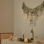 크리스마스 트리 가랜드 벽트리 벽장식 오너먼트 풀세트 모카 브라운 120cm : 베베데코