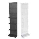 스탠드 타공판 진열대 거치대 페그보드 철제 약국 액세서리 소품걸이 네트망 타공보드 : 하이 E마켓