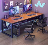 컴퓨터 책상 2인용 커플 자매 형제 pc방 게이밍 듀얼 180cm 선반 이중 강철프레임 4cm : 단후지