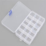 러글리 15칸 칸막이 수납 케이스 약정리함 네일아트보관함 네일팁보관함케이스 : 러블리어글리