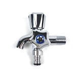 신성 두갈래꼭지 크리스탈 / 세탁꼭지 수도교체 : 철득이