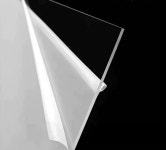 플라스틱 빗물받이 투명 물받이 처마 지붕 판넬 1mm 외벽 방수 슬레이트 두께 1mm 폭 1m : 엑도