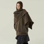 케이프 스커프  아우터 브라운 0161 : voyonn