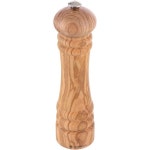 자센하우스 베를린 페퍼 밀 24cm 올리브 나무 오리지널 세라믹... 독일산 건조 향신료용 향신료 분쇄기 선물 아이디어 주방용품 : 피어써티포