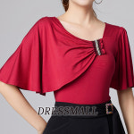 드레스몰 윈드 댄스 탑 라인 댄스복 챠챠 챠밍 줌바 댄스상의탑 밸리 : 드레스몰