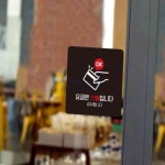 엠에스몰 요금은선불1 부착형 사각 소형안내판 13x13cm 식당표지판 : 엠에스종합몰