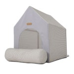 해피 체크그레이 강아지하우스 레드퍼피 하우스 : 행복한 펫마켓