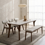 타볼라 로이드 통세라믹 원목 6인용 식탁세트(벤치1+의자3) : 잉글랜더몰