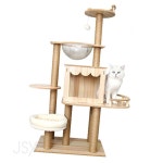 웍스유 스카이 라운지 대형 캣타워 고양이전망대 고양이집 심플캣타워 : 제이웍스유