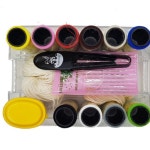 반짇고리 세트 실 바늘 바느질 세트 의류 수선 도구 : 가리비샵