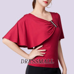 드레스몰 윈드 댄스 탑 라인 댄스복 챠챠 챠밍 줌바 댄스상의탑 밸리 : 드레스몰