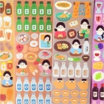 꾸미기 스티커 일상다반사 주류4 씰스티커 문구 데코 용품 : 클릭원투