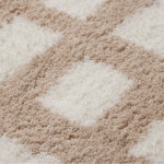 [JAJU/자주] 돌담 체크 소프트 터프팅 매트 120x40cm 베이지 : 자주 JAJU