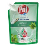 프릴 주방세제 베이킹소다 그린허브향 리필 1L 기름때 O 대용량 : 다온의 선물