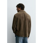 [국내] 자라 남성 ZARA 스웨이드 레더 오버셔츠 - 올리브 4416/309/515 Men 3363961 : 리즌투바이