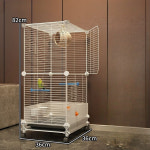 날림장 하우스 앵무새 철제 이동장 새장 케이지 방수 2단 36x36x82 초보자 6종 신형 방수 새 빌라 : 바잉클러버