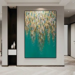 액자 녹색 추상화 대형 유화 거실 캔버스 벽걸이 그림 : 주식회사홈앤룸