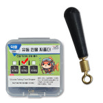히트페이스 유동 민물 찌홀더 30개입 S/M/L 민물낚시 찌고무 : 즐낚
