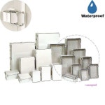 박스코 힌지타입 투명커버 PC 전기 하이 플라스틱 방수uvw142 : 핑크미T