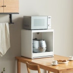 500 2colors 에어프라이어렌지대 다용도 주방 수납장 G8132 : 모민스토어