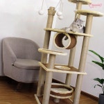 해피캐슬 고양이 캣타워 150cm 캣선반 : 서락스토어