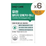 데일리케어 유한 알티지 오메가3 미니 382mg x 60캡슐 6개 : 건강엔H몰