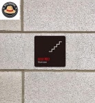 리프로센터 비상계단2 소형안내판 13x13cm 비상구표지판 비상계단안내판 비상문 표찰 : 리프로센터