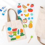 에코백 크로스백 복조리형 포켓 장바구니 친환경 초등 미술 만들기 수업 캔버스 가방 : 아이좋아라