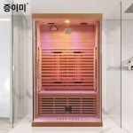 909커머스 가정용사우나 습식 가정용찜질방 93x93x190cm 양면 유리 : 909커머스