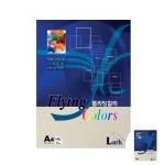 L1 플라잉칼라용지 160g A4 15매 상아색 : 78그램